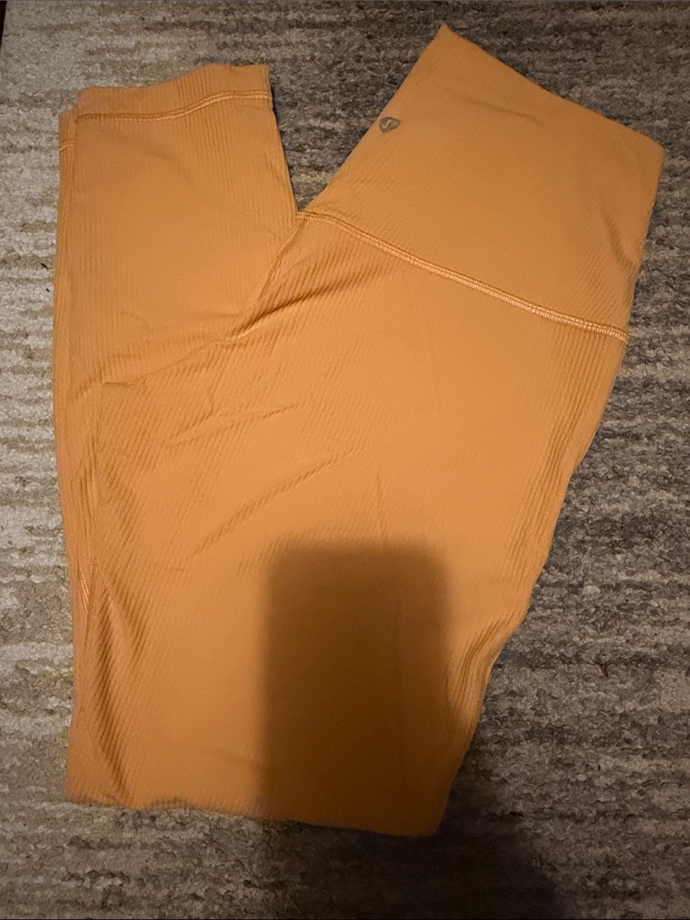 lululemon athletica Ribbed Leggings in Mustard Yellow